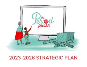 An illustration of two people looking at a computer