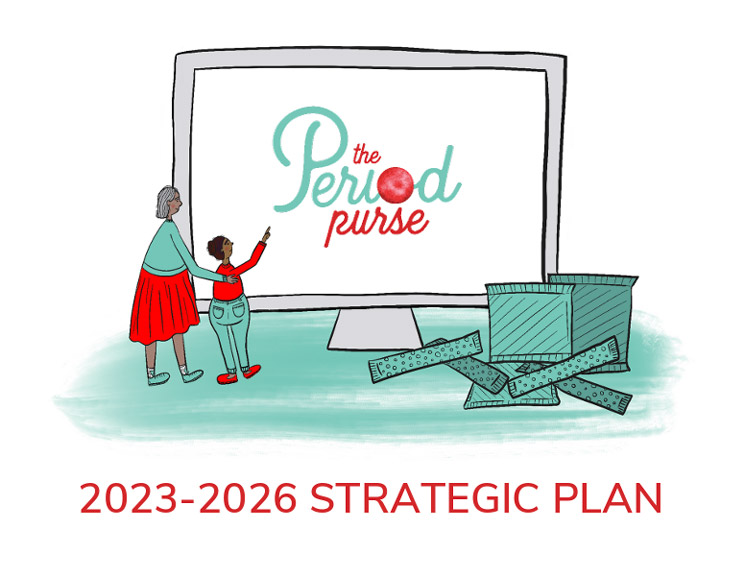 2023-2026stratPlan An illustration of two people looking at a computer