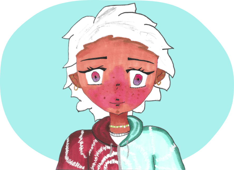 An illustration of a girl